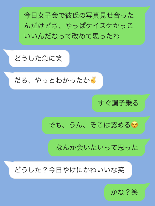 LINEの話題「彼のこと」