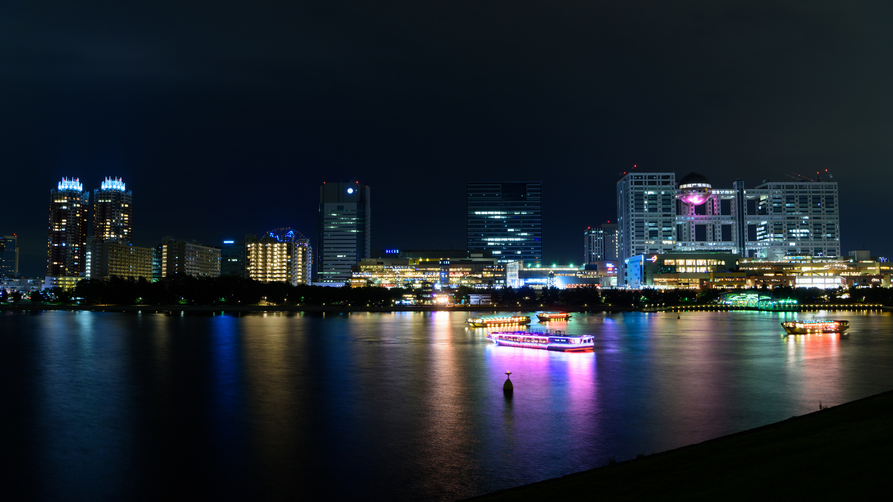 お台場の夜景のイメージ