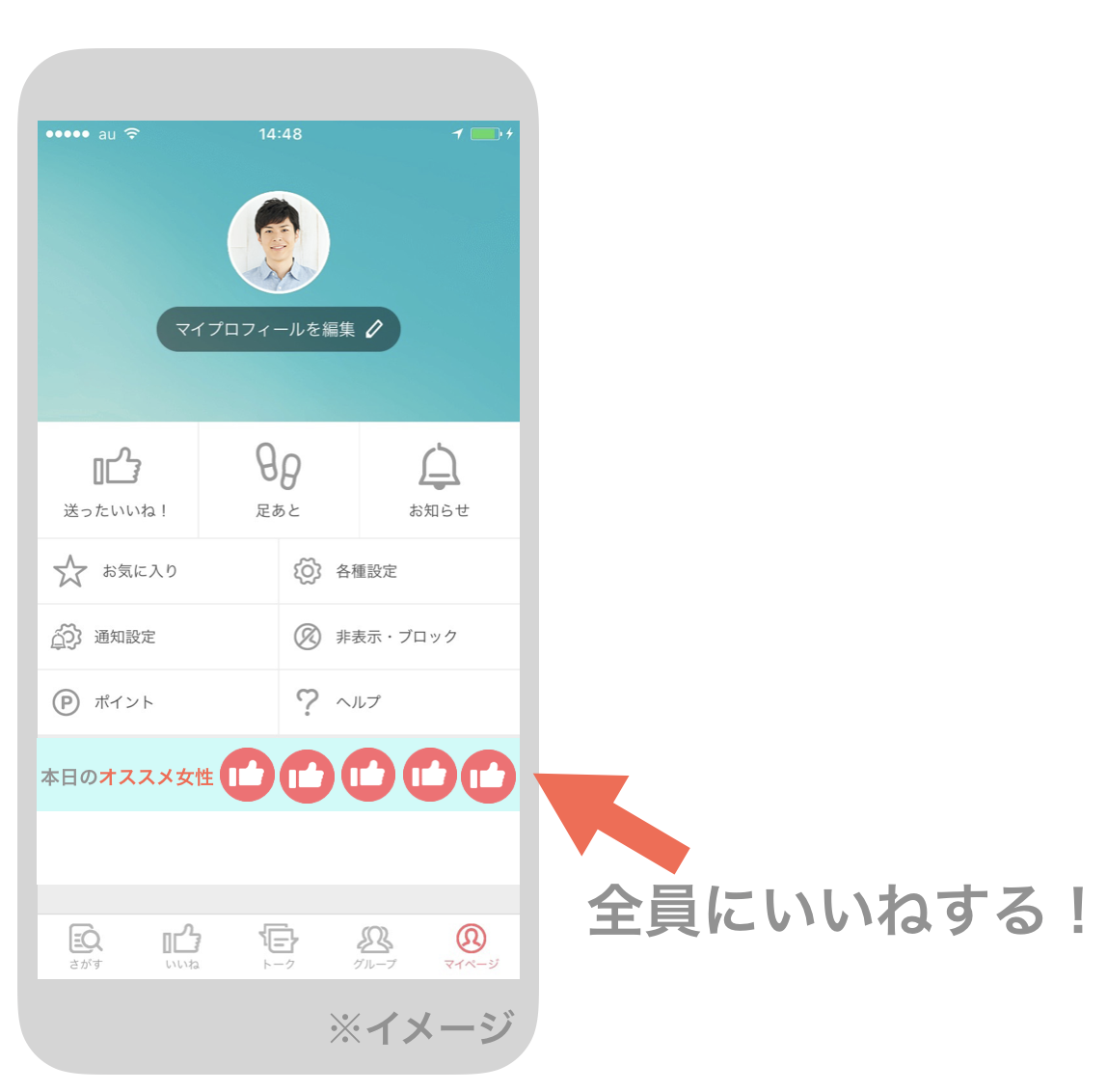 withの無料いいねの活用方法