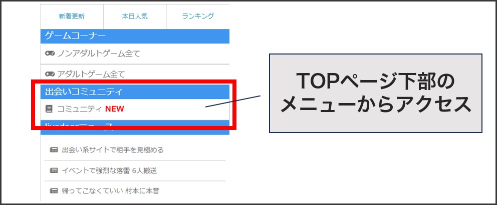 PCMAXのコミュニティ機能